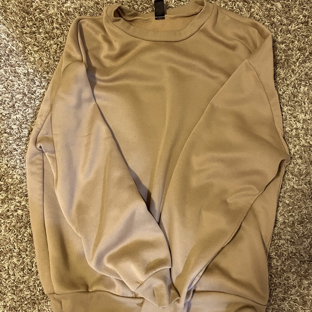 Light brown crew neck